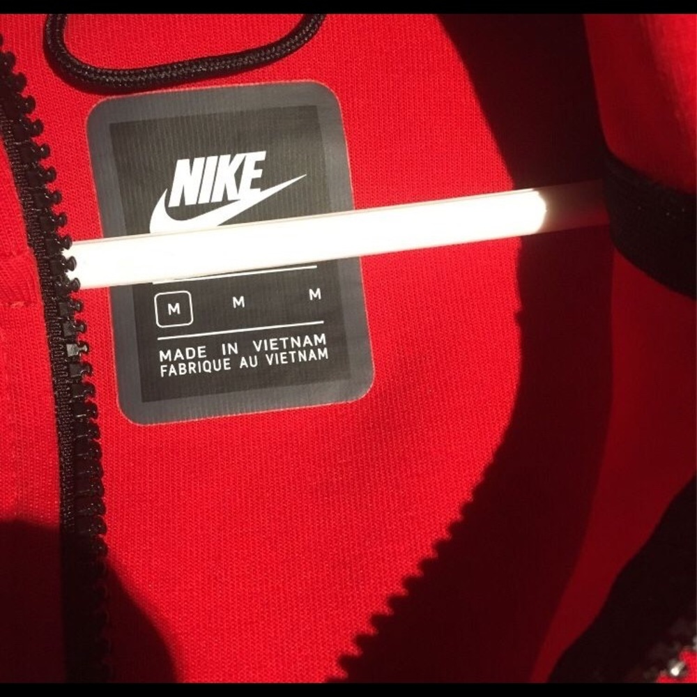 Red Nike tech fleece jumpsuit. - Picture 6 of 6